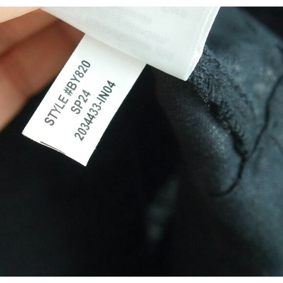 J Crew Large Maxine Button Back Dress Linen Black Shift A Line Mini Preppy Lagom - Picture 6 of 8